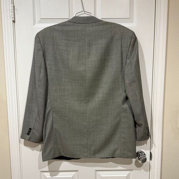 Ralph Lauren Mens Gray 3 Button Front Suit Jacket Pure New Wool Size 46R - Picture 2 of 13